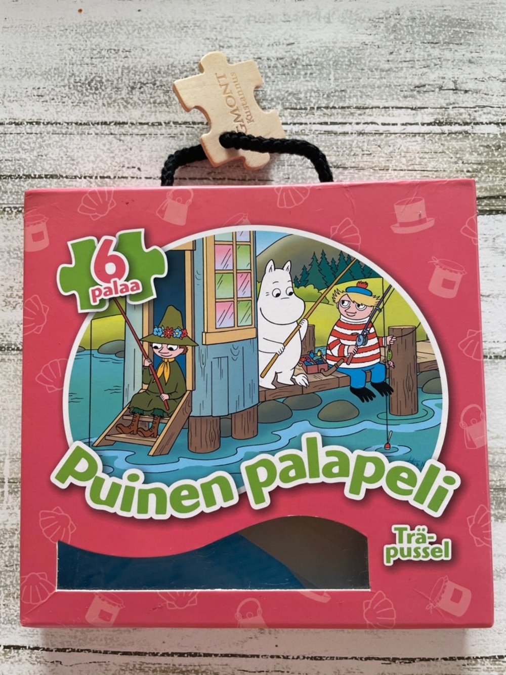 Moomin Puinen Palapeli Kids Wooden Puzzle - Pink
